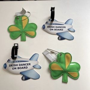 NWT Set of Four Luggage Irish Dance Luggage Tags
